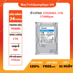 Ổ CỨNG HDD TOSHIBA 1TB 5700Rpm