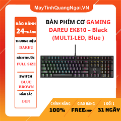 BÀN PHÍM CƠ GAMING DAREU EK810 – Black (MULTI-LED, Blue )