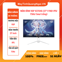 MÀN HÌNH LCD 27 inch VSP V2704S (27''/ FHD/ IPS/ 75Hz/ 5ms/ trắng)
