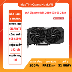 VGA Gigabyte RTX 2060 6GB OC 2 Fan