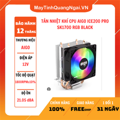 TẢN NHIỆT KHÍ CPU AIGO ICE200 PRO SK1700 RGB BLACK