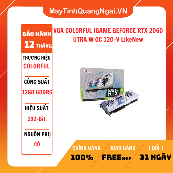 VGA COLORFUL IGAME GEFORCE RTX 2060 UTRA W OC 12G-V 2ND