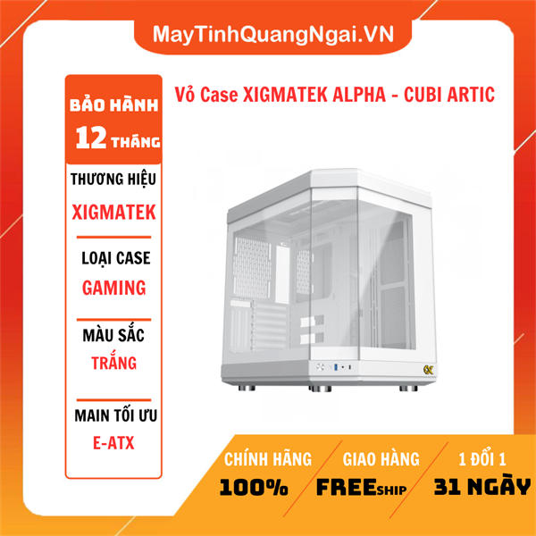 Vỏ Case XIGMATEK ALPHA - CUBI ARTIC