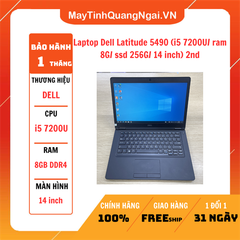 Laptop Dell Latitude 5490 (i5 7200U/ ram 8G/ ssd 256G/ 14 inch) 2nd