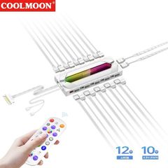 Bộ Hub Coolmoon MC10 ARGB hiệu ứng led đuổi