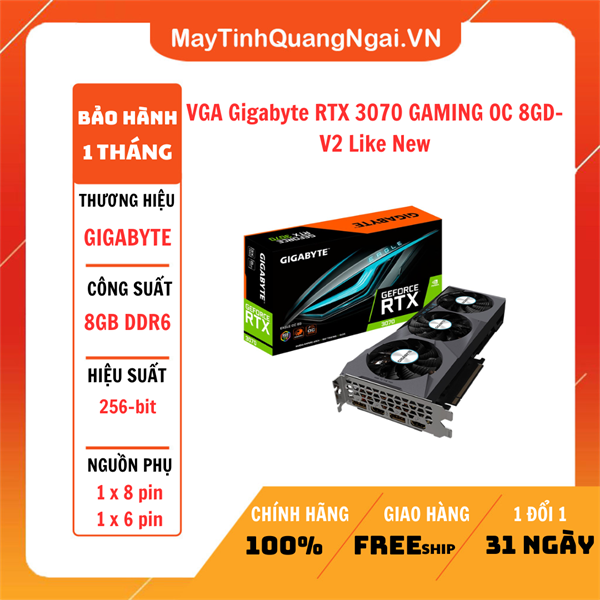 VGA Gigabyte RTX 3070 GAMING OC 8GD-V2 Like New