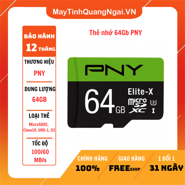 Thẻ nhớ 64Gb PNY