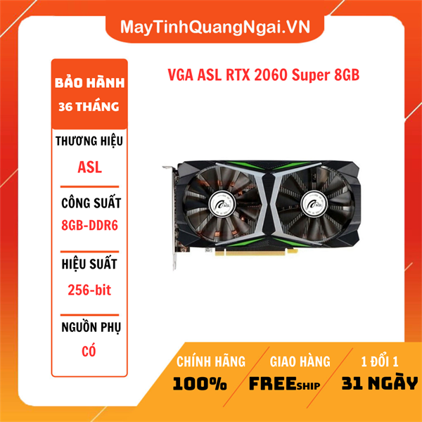 VGA ASL RTX 2060 Super 8GB (cbh3/2027)