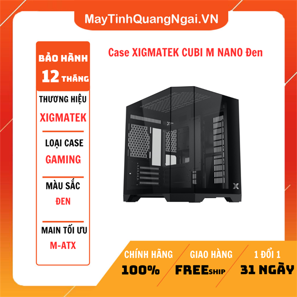 Case XIGMATEK CUBI M NANO Đen