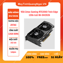 VGA Zotac Gaming RTX3060 Twin Edge 12Gb (cũ) Bh 04/2026