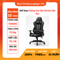 Ghế Xoay Gaming Cao Cấp Tianshu Xám Đen