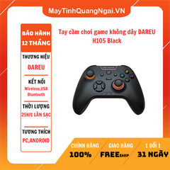 Tay cầm chơi game không dây DAREU H105 Black