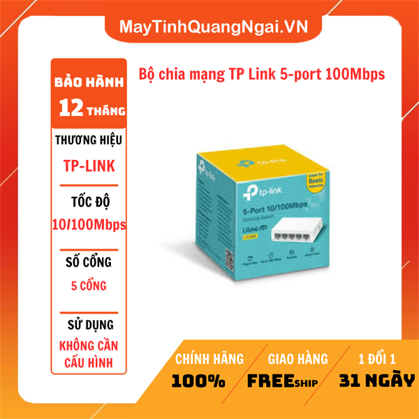 Bộ chia mạng TP Link 5-port 100Mbps