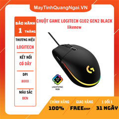 CHUỘT GAME LOGITECH G102 GEN2 BLACK likenew