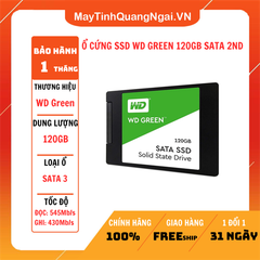 Ổ CỨNG SSD WD GREEN 120GB SATA 2ND