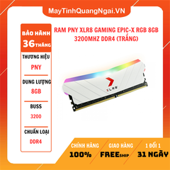 RAM PNY XLR8 GAMING EPIC-X RGB 8GB 3200MHZ DDR4 (TRẮNG)