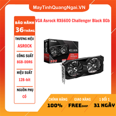 VGA Asrock RX6600 Challenger Black 8Gb