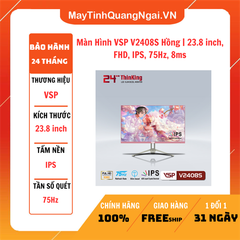 MÀN HÌNH LCD 24 inch VSP V2408S Hồng | 23.8 inch, FHD, IPS, 75Hz, 8ms