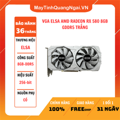 VGA ELSA AMD RADEON RX 580 8GB GDDR5 TRẮNG