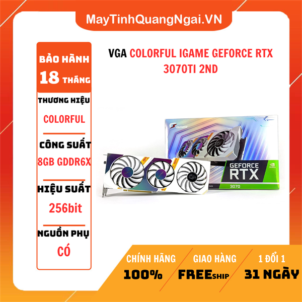 VGA COLORFUL IGAME GEFORCE RTX 3070TI ULTRA WHITE OC 8G 2ND