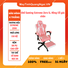 Ghế Gaming Extreme Zero S+ Hồng CÓ gác chân