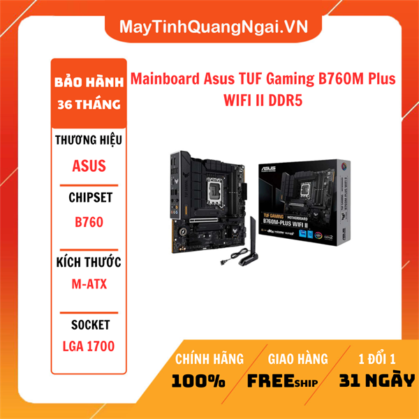 Mainboard Asus TUF Gaming B760M Plus WIFI II DDR5