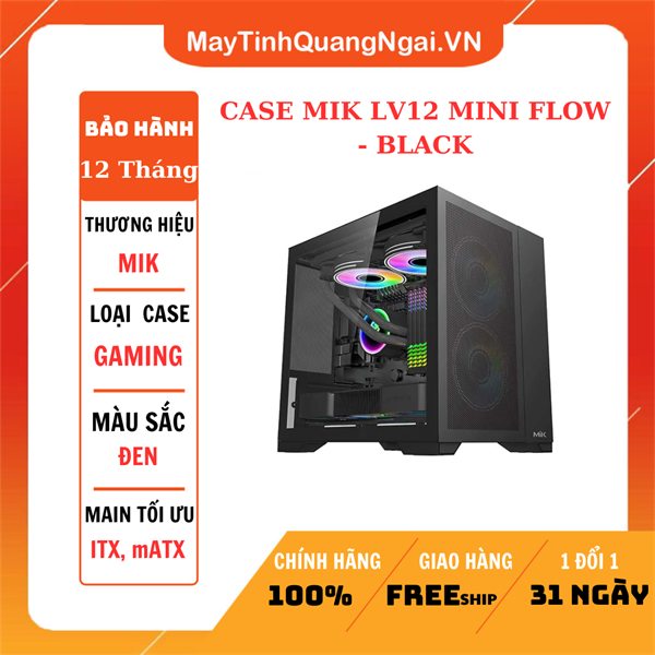 CASE MIK LV12 MINI FLOW - BLACK