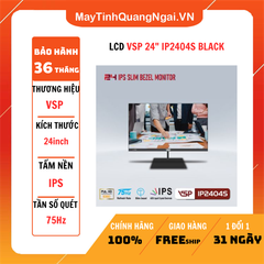 MÀN HÌNH LCD 24 inch VSP IP2404S BLACK tích hợp loa