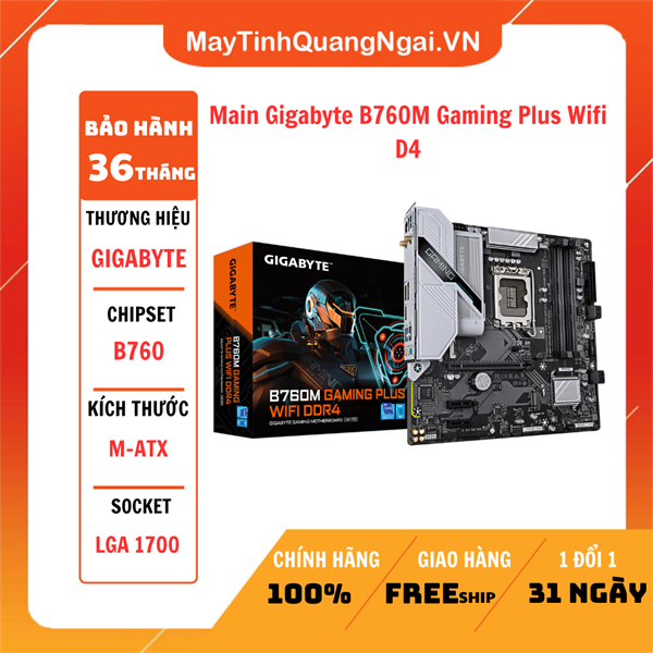Main Gigabyte B760M Gaming Plus Wifi D4