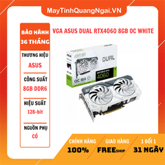 VGA ASUS DUAL RTX4060 8GB OC WHITE