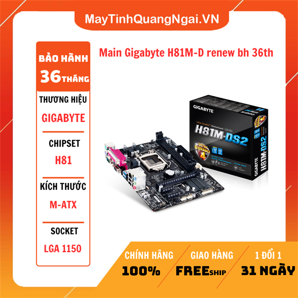 Main Gigabyte H81M-D renew