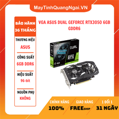 VGA ASUS DUAL GEFORCE RTX3050 6GB GDDR6
