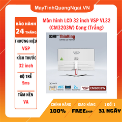 MÀN HÌNH LCD 32 inch VSP VL32 (CM3203W) FHD 75Hz LED 5Ms Gaming Monitor Cong (Trắng)