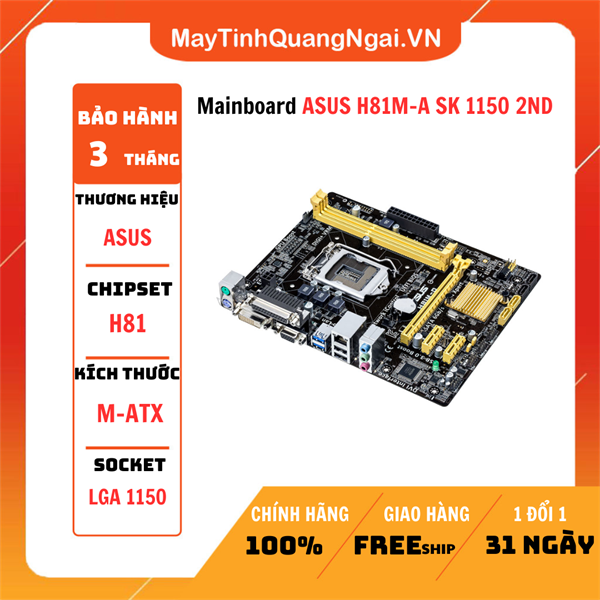 Mainboard ASUS H81M-A SK 1150 2ND