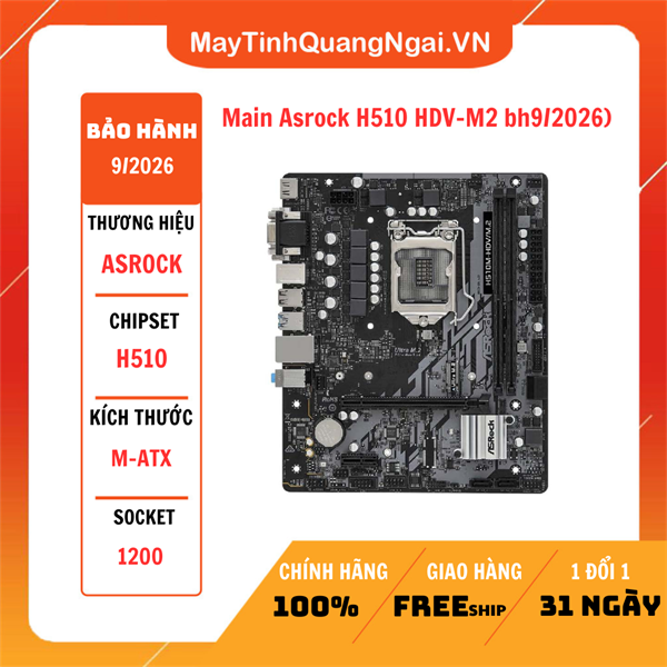 Main Asrock H510 HDV-M2 bh9/2026)