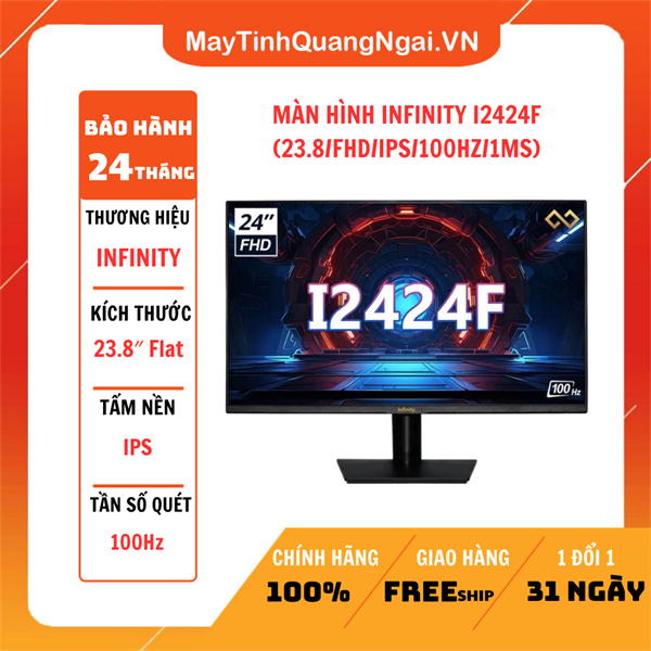 MÀN HÌNH LCD 24 inch INFINITY I2424F (23.8/FHD/IPS/100HZ/1MS)