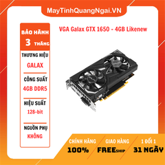 VGA Galax GTX 1650 - 4GB Likenew