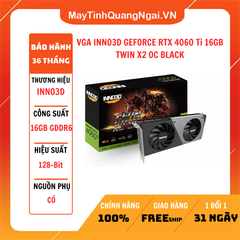 VGA INNO3D GEFORCE RTX 4060 Ti 16GB TWIN X2 OC BLACK