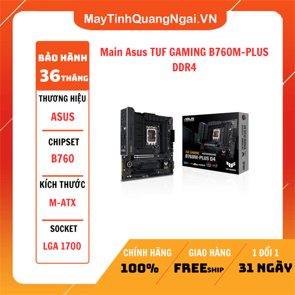 Main Asus TUF GAMING B760M-PLUS DDR4