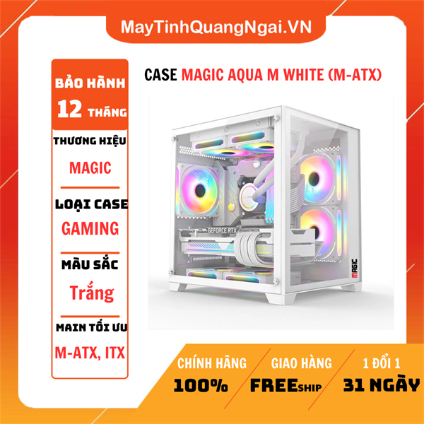 CASE MAGIC AQUA M WHITE (M-ATX)