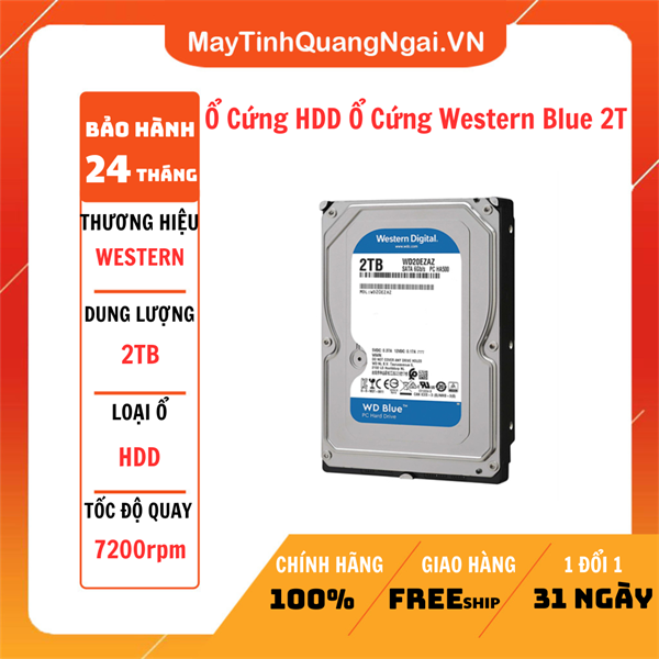 Ổ Cứng HDD Ổ Cứng Western Blue 2T