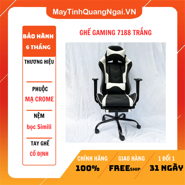 GHẾ GAMING 7188 TRẮNG