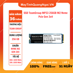 SSD TeamGroup MP33 256GB M2 Nvme Pcie Gen 3x4