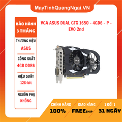 VGA ASUS DUAL GTX 1650 - 4GD6 - P - EVO 2nd