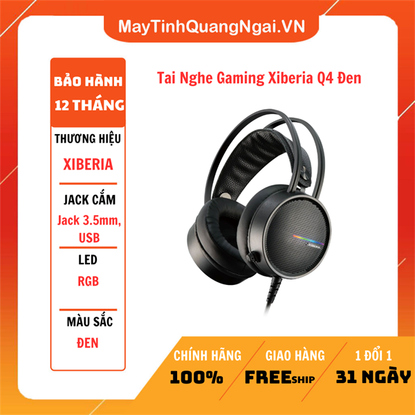 Tai Nghe Gaming Xiberia Q4 Đen