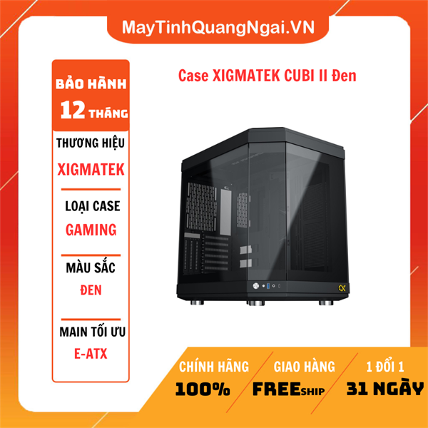 Case XIGMATEK CUBI II Đen