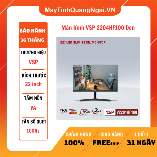 MÀN HÌNH LCD 22 inch VSP 2204HF100 Đen