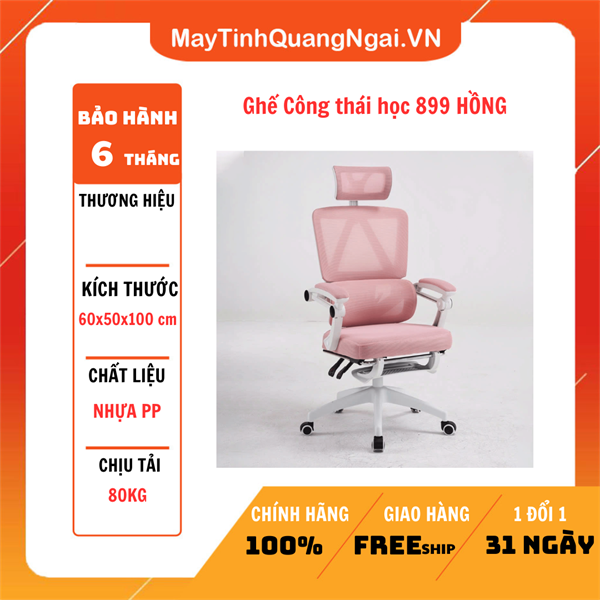Ghế Công thái học 899 Hồng