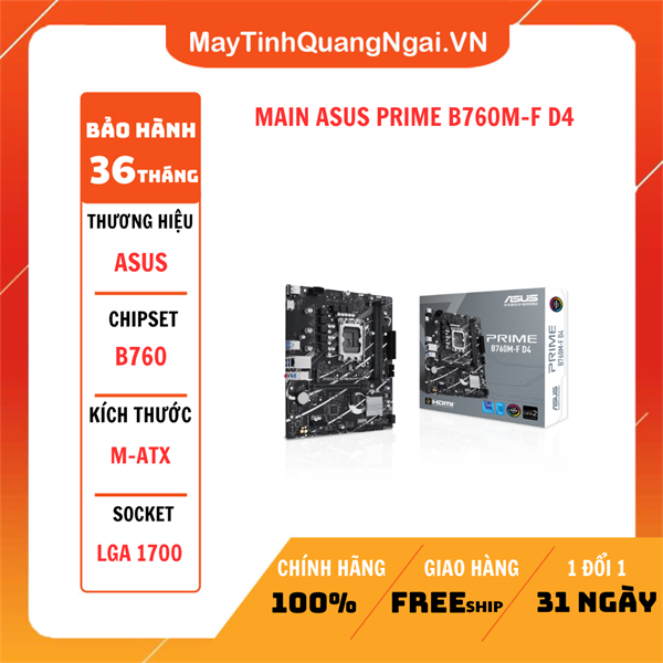 MAIN ASUS PRIME B760M-F D4