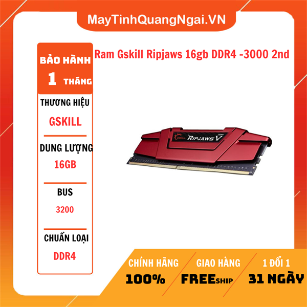 Ram Gskill Ripjaws 16gb DDR4 -3000 2nd
